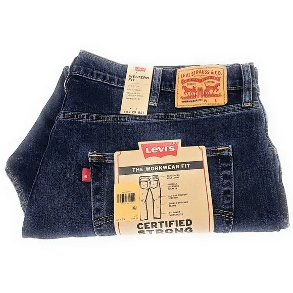 Levi's Men's Western Workwear Fit Cowboy Jeans 44x29 Big and Tall - Picture 4 of 4